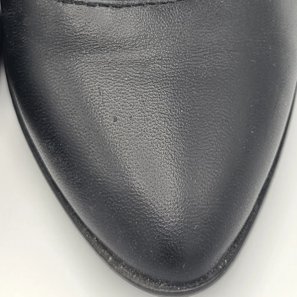 Lori Goldstein Collection Clemence Bootie Mesh Sock Detail Black Leather 6.5